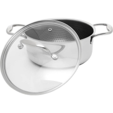 KOHERSEN 71103 Black Cube Lábas Üveg fedővel 20cm / 2.8L - Ezüst (71103) edény