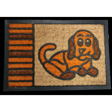  Kókusz lábtörlõ szögletes kutya mintás 60*40 cm CR-3800 lakástextília