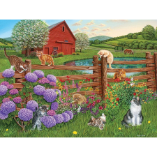 Kočky a farmán XL puzzle 275 darabos Cobble Hill puzzle, kirakós