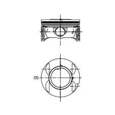 KOLBENSCHMIDT dugattyú 40027710 autóalkatrész