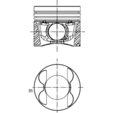 KOLBENSCHMIDT dugattyú 40095630 autóalkatrész