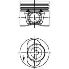KOLBENSCHMIDT dugattyú 40734600 autóalkatrész