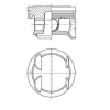 KOLBENSCHMIDT dugattyú 41006610