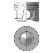 KOLBENSCHMIDT dugattyú 41264610 autóalkatrész