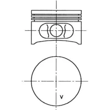 KOLBENSCHMIDT dugattyú 99646610 autóalkatrész