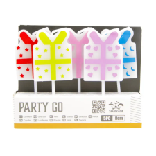Kolibri Játék Gyertya szett 5 db ajándékdoboz 8 cm party kellék