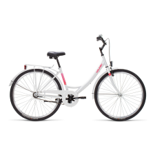  Koliken 28 Biketek Jázmin kerékpár fehér-rózsaszín city kerékpár