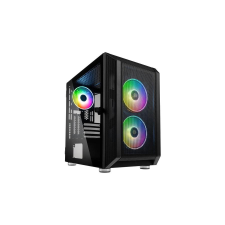 Kolink Citadel Mesh RGB Micro-ATX case - black számítógép ház