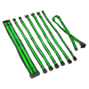 Kolink Core Pro Fonott kábelhosszabbító szett 12V-2x6 - Type 2 - Fekete/Zöld (COREPRO-EK-12VT2-GRN)