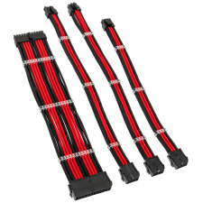 Kolink Core Standard Moduláris tápegység kábel hosszabbító szett - Fekete/Piros (CORESTANDARD-EK-BRD) kábel és adapter