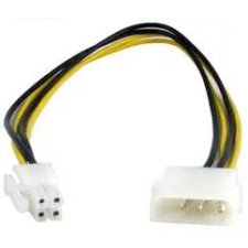 Kolink P4 táp hosszabbító 30cm (51359 / KKTP040403) kábel és adapter