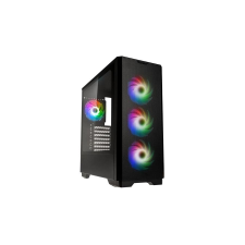 Kolink Unity Solar ARGB Mesh Midi Tower Black számítógép ház