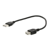 Kolink USB 2.0 hosszabbító kábel 0,3m Black (68622)