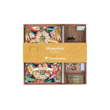  Kollekció Clairefontaine Frida Kahlo jegyzetfüzet, ceruza, binder csipesz, kapocs, radír füzet
