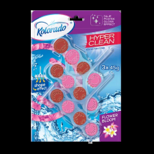 Kolorado Hyper Clean TRIO kosaras toalett block 3x45g Virág tisztító- és takarítószer, higiénia