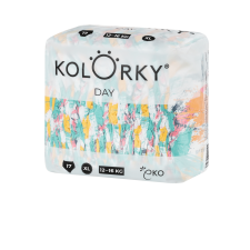 Kolorky Day öko pelenka, ecsetvonások, XL (12-16kg), 17db pelenka