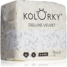 Kolorky Deluxe Velvet Love Live Laugh eldobható ÖKO pelenkák S méret 3-6 Kg 25 db pelenka