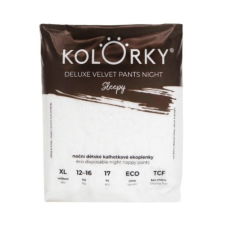 Kolorky Pants Night öko éjszakai bugyipelenka, smiley XL (12-16kg), 17db pelenka
