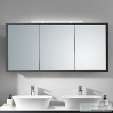 Kolpa San Blanche TOB 145 tükrös szekrény led világgitással, kapcsolóval, konnektorral, antracit 561560 fürdőszoba bútor