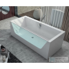 Kolpa San Copelia Light-FS 180x80 szabadon álló kád Kerrock anyagból, átlátszó akril fallal 590150