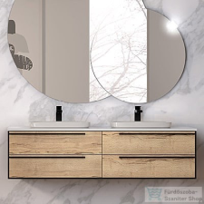 Kolpa San Grace OUG 150 alsószekrény dupla mosdóval, világos tölgy 547370 fürdőszoba bútor