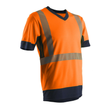  KOMA HI-VIZ NARANCS RÖVID UJJÚ PÓLÓ_XL láthatósági ruházat