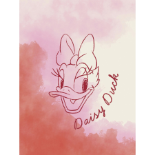 Komar Disney Daisy Duck Watercolours falikép 30 cm x 40 cm rózsaszín grafika, keretezett kép