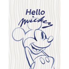Komar Disney Mickey Mouse Hello falikép 30 cm x 40 cm kék grafika, keretezett kép