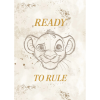 Komar Disney The Lion King Ready to Rule falikép 50 cm x 70 cm bézs