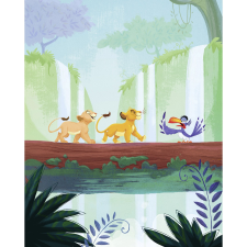 Komar nemszőtt fotótapéta Disney The Lion King Classic Waterfall színes tapéta, díszléc és más dekoráció