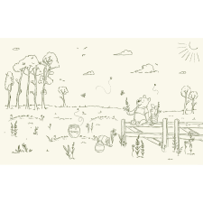 Komar nemszőtt fotótapéta Disney Winnie the Pooh Bee At One With Nature bézs tapéta, díszléc és más dekoráció
