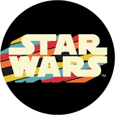 Komar nemszőtt fotótapéta Dot Star Wars Typeface öntapadó átmérő 125 cm tapéta, díszléc és más dekoráció