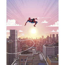 Komar nemszőtt fotótapéta Marvel Spider-Man Swinging Through The Air rózsaszín tapéta, díszléc és más dekoráció