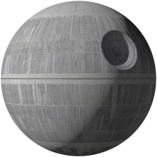 Komar öntapadó nemszőtt fotótapéta Star Wars XXL Death Star 127 cm x 127 cm tapéta, díszléc és más dekoráció