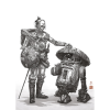 Komar Star Wars Vision Samurai Droids falikép 50 cm x 70 cm fekete-fehér