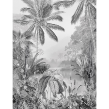 Komar vlies fotótapéta Lac Tropical Black & White 200 cm x 280 cm tapéta, díszléc és más dekoráció