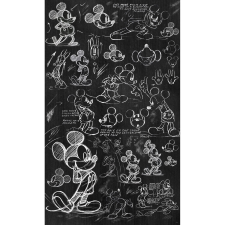 Komar vlies fotótapéta Mickey - Chalkboard 120 cm x 200 cm tapéta, díszléc és más dekoráció