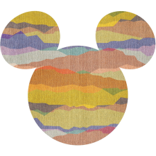 Komar vlies fotótapéta öntapadós Mickey Head 127 cm x 127 cm tapéta, díszléc és más dekoráció
