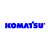 KOMATSU matrica kék 60cm x 10cm