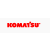 KOMATSU matrica piros 35cm x 6cm