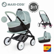 Kombinált Maxi-Cosi babakocsi zöldszürke játék babakocsi