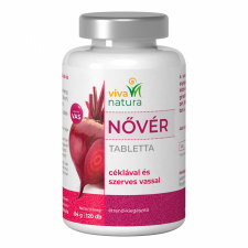 Kombucha Viva natura nővér tabletta céklával és szerves vassal 120 db vitamin és táplálékkiegészítő