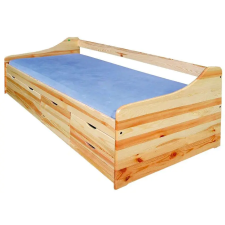 Komforttéka Fenyő Ágykeret 4 Fiókkal - 100x200 cm ágy és ágykellék