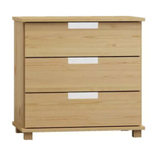 Komforttéka Fenyőfa Komód - 3 Fiókos - 80x80 cm bútor
