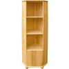 Komforttéka Janó - Sarok Vitrin - Tömör Fenyő - 6 polc