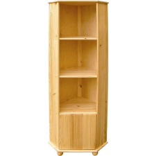 Komforttéka Janó - Sarok Vitrin - Tömör Fenyő - 6 polc bútor