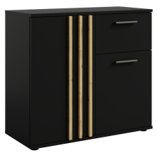  Komód, 2D1S, fekete/artisan tölgy, TOLIS TYP 4 bútor