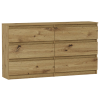  Komód 6 fiókos 140 cm- R140 artisan tölgy