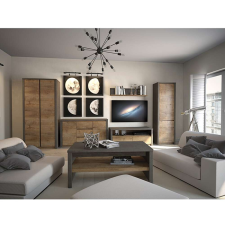  Komód, smooth szürke/tölgy lefkas sötét, MONTANA K3S NEW bútor