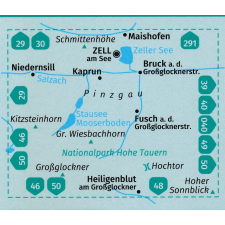 Kompass 030. Zell am See turista térkép, Kaprun turista térkép Kompass 1:30 000 térkép